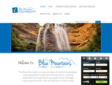 Tablet Screenshot of bluemountainscitytourism.com.au